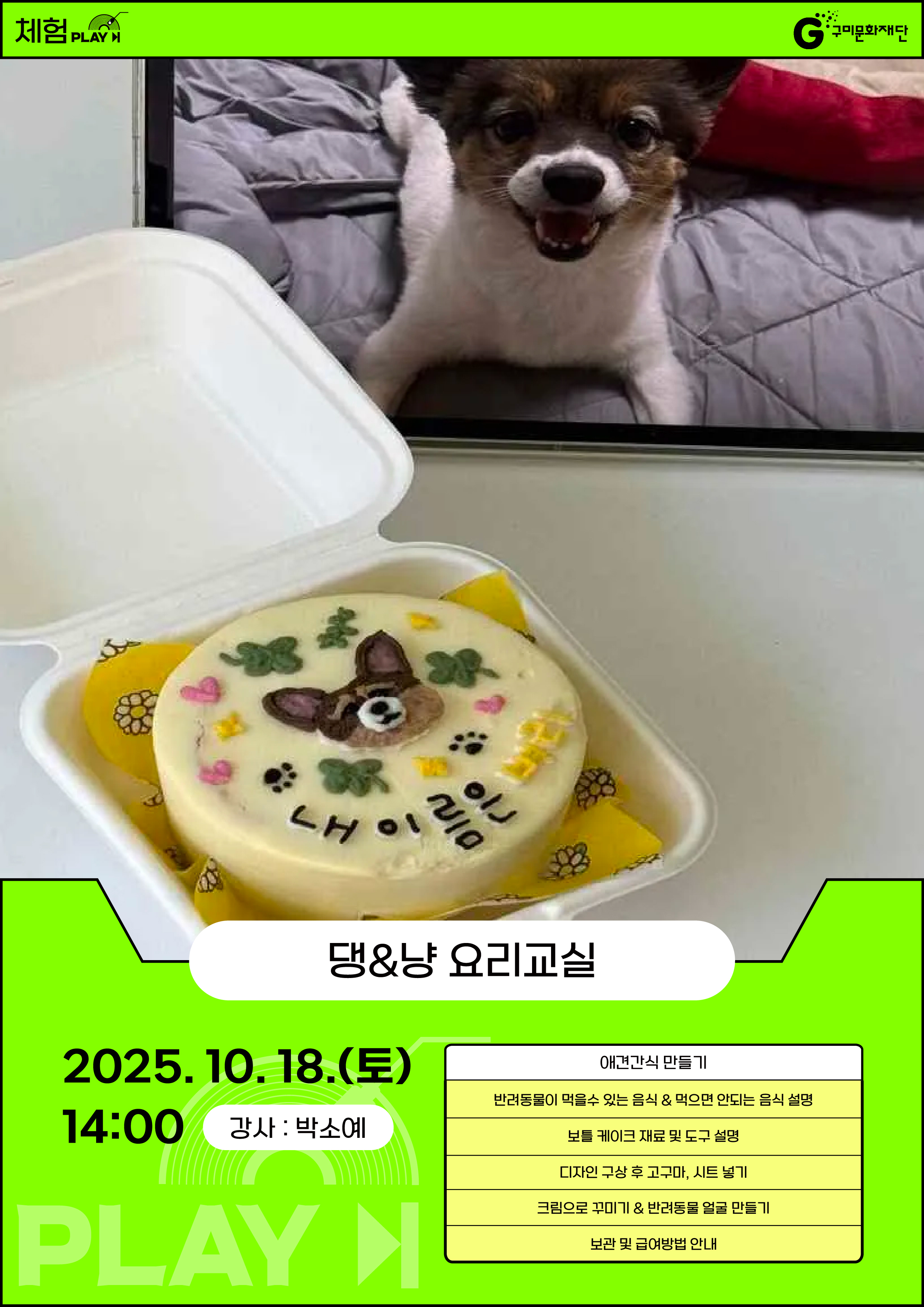 역전역후 PLAY : 체험(IN 생문) : 댕&냥 요리교실